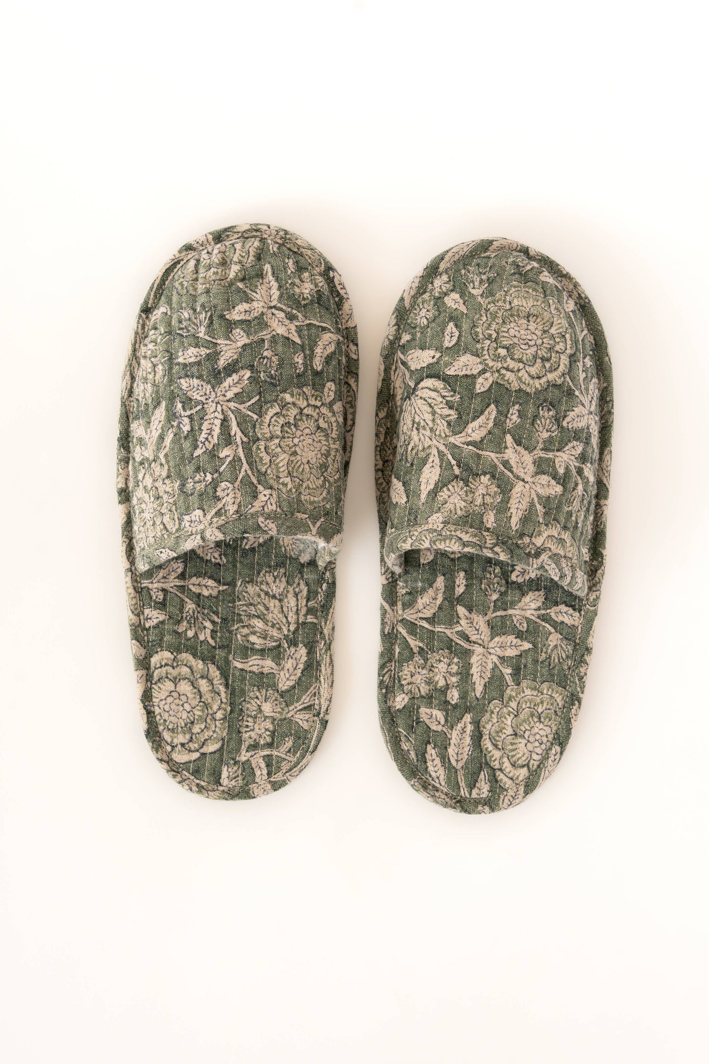 Block Print Rio Linen Slippers