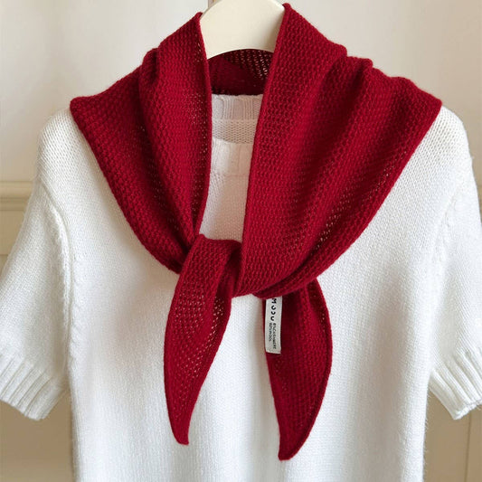 Wool Cashmere Textured Scarf
