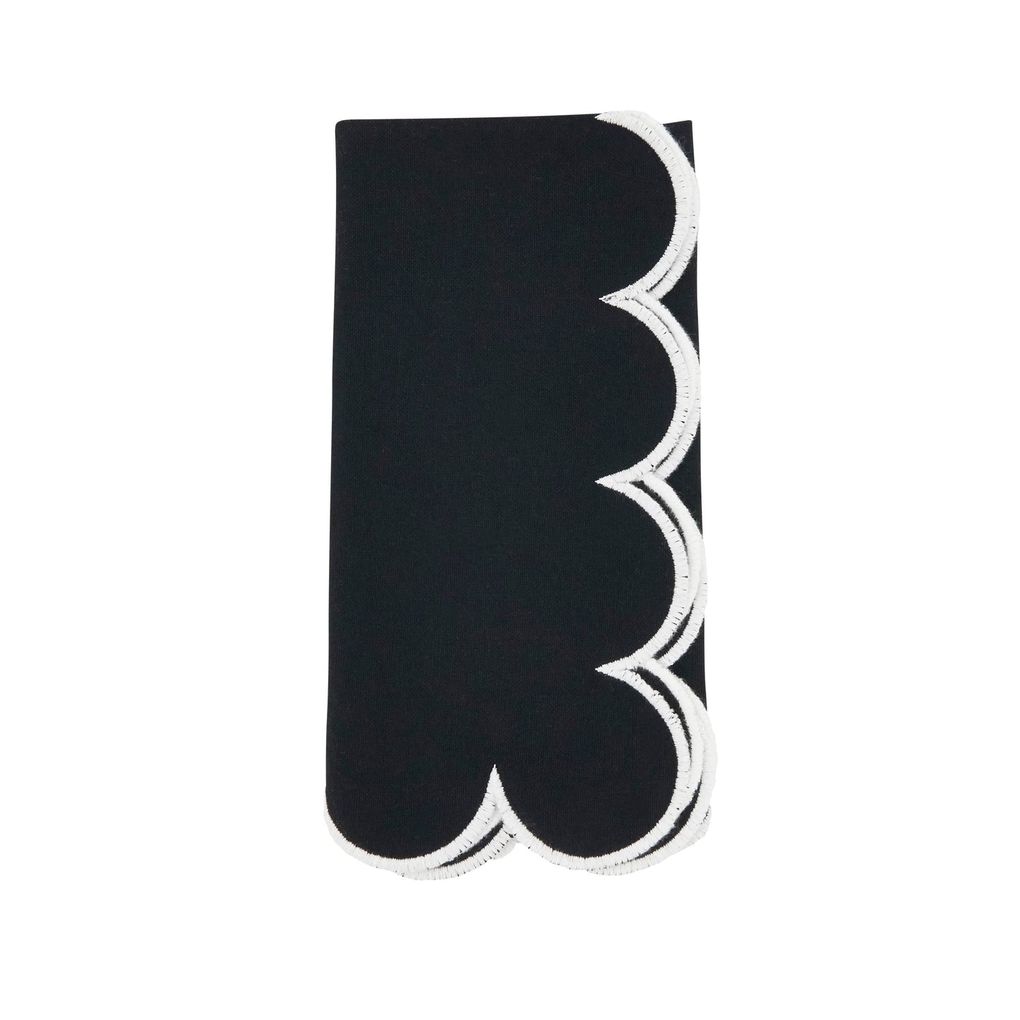 Scalloped Hem Dinner Napkin- Set of 4