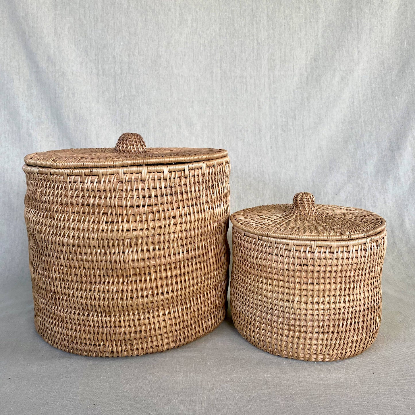 Lidded Makenge Storage Basket