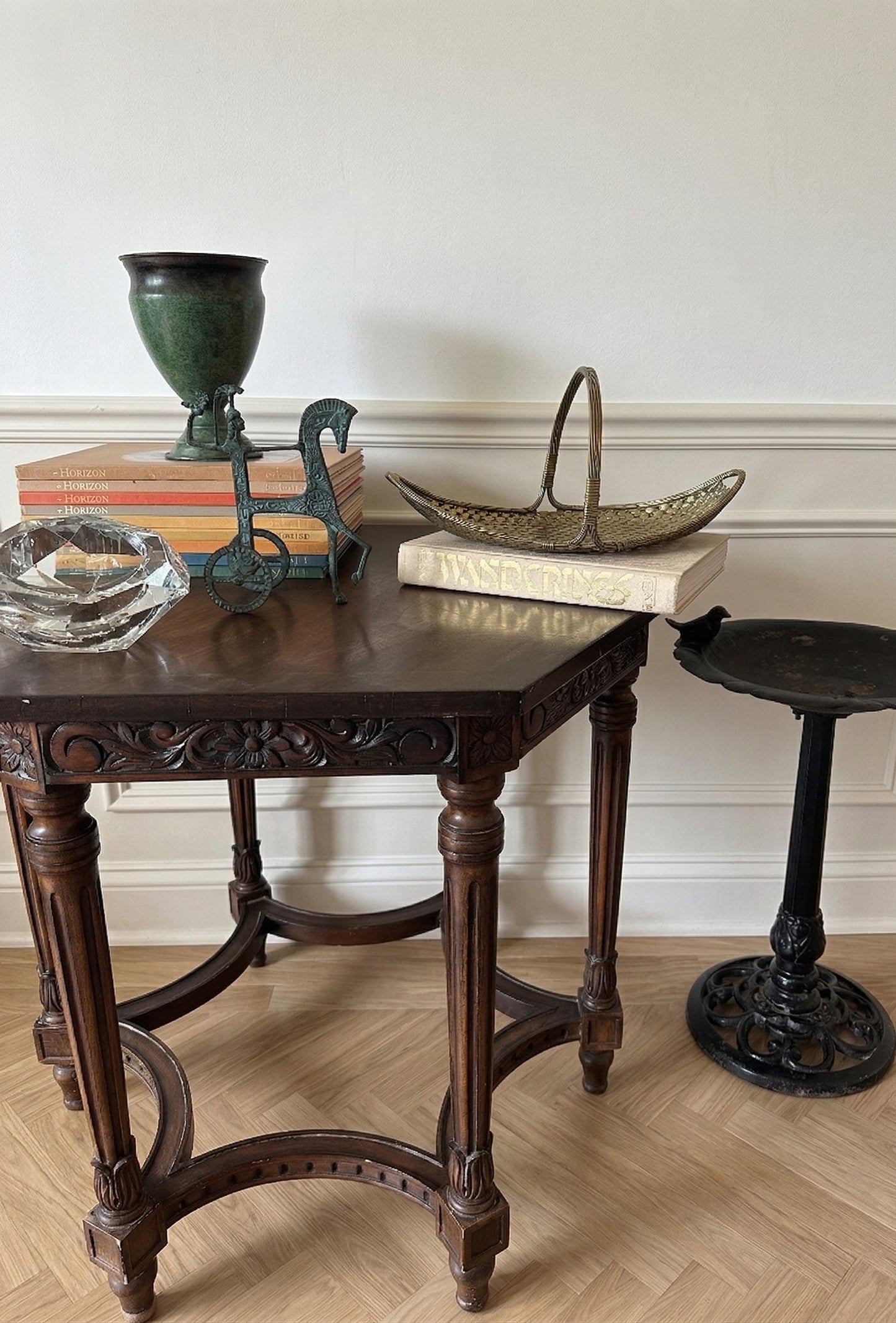 Vintage Carved Oak Table