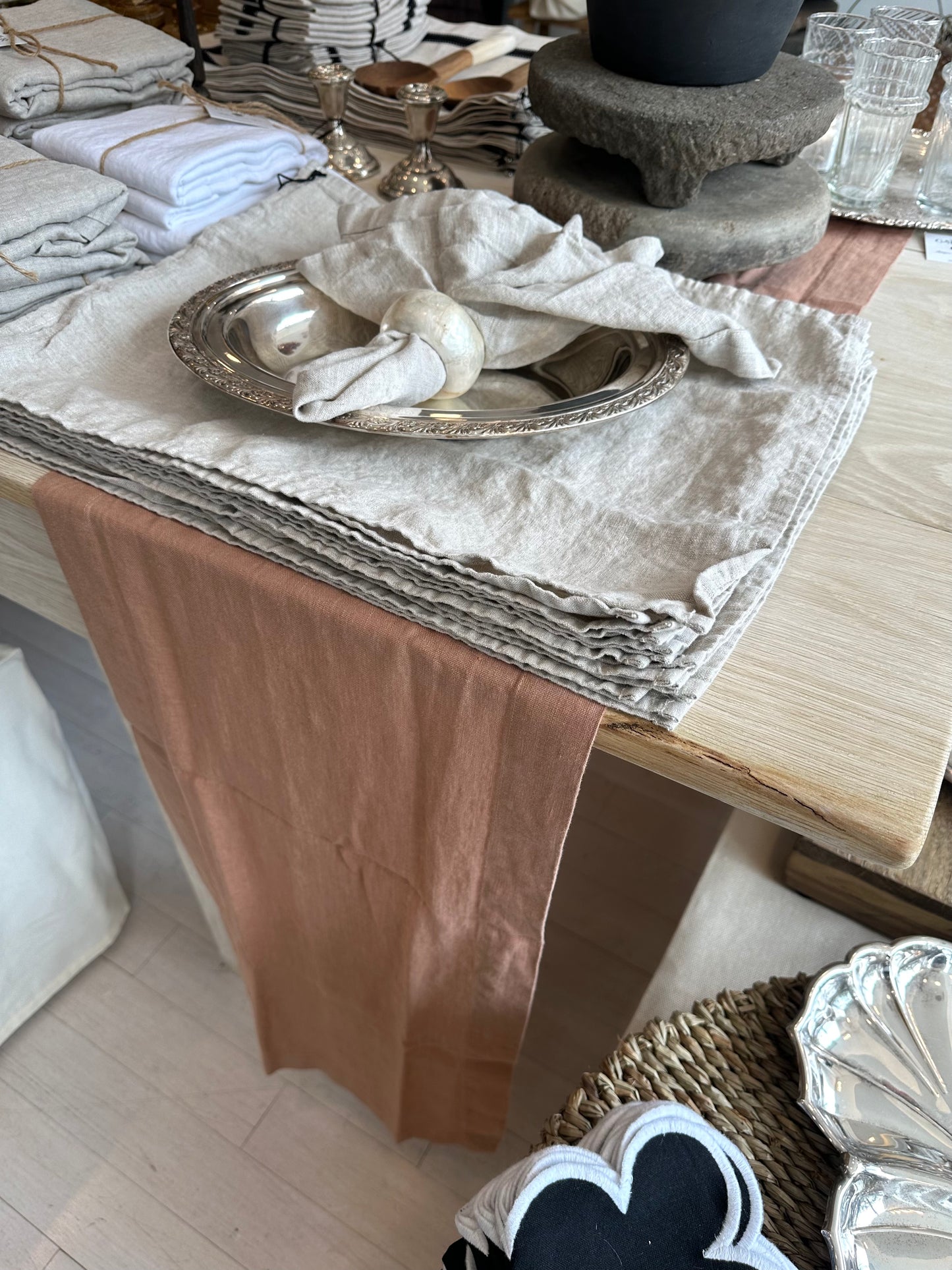 Pure French Linen Table Runner