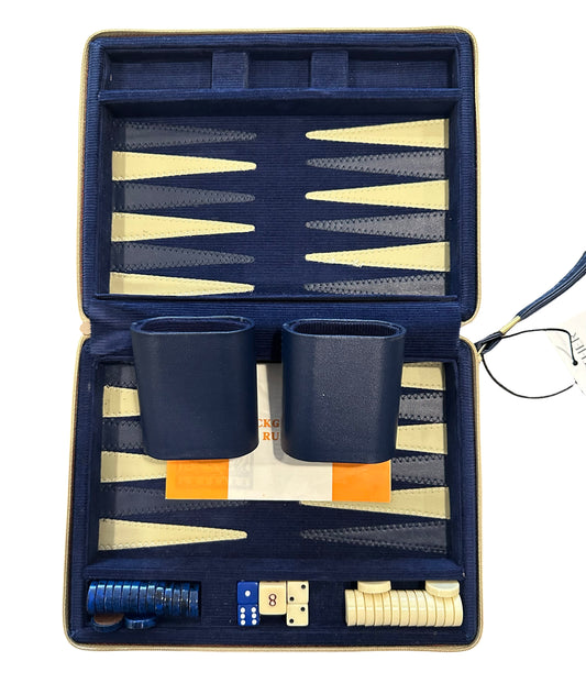 Vintage Travel Backgammon Set