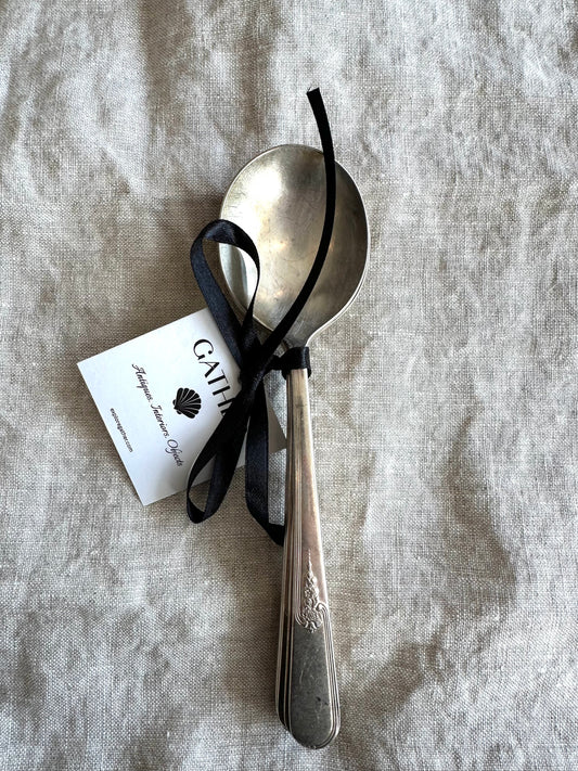 Vintage Silverplate Soup Spoons