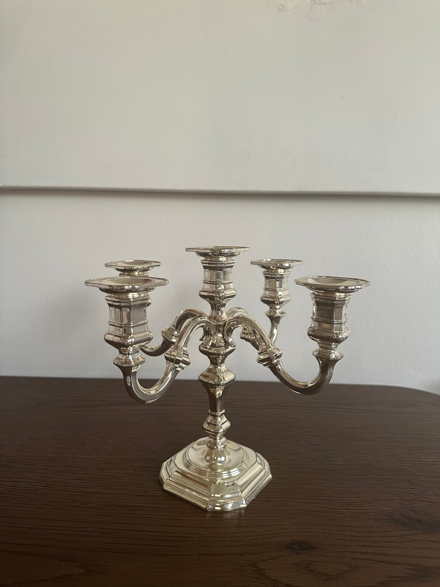 Vintage Silverplate 5 arm Candelabra