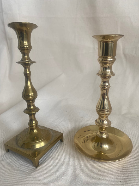 Brass Candle Sticks- Pair