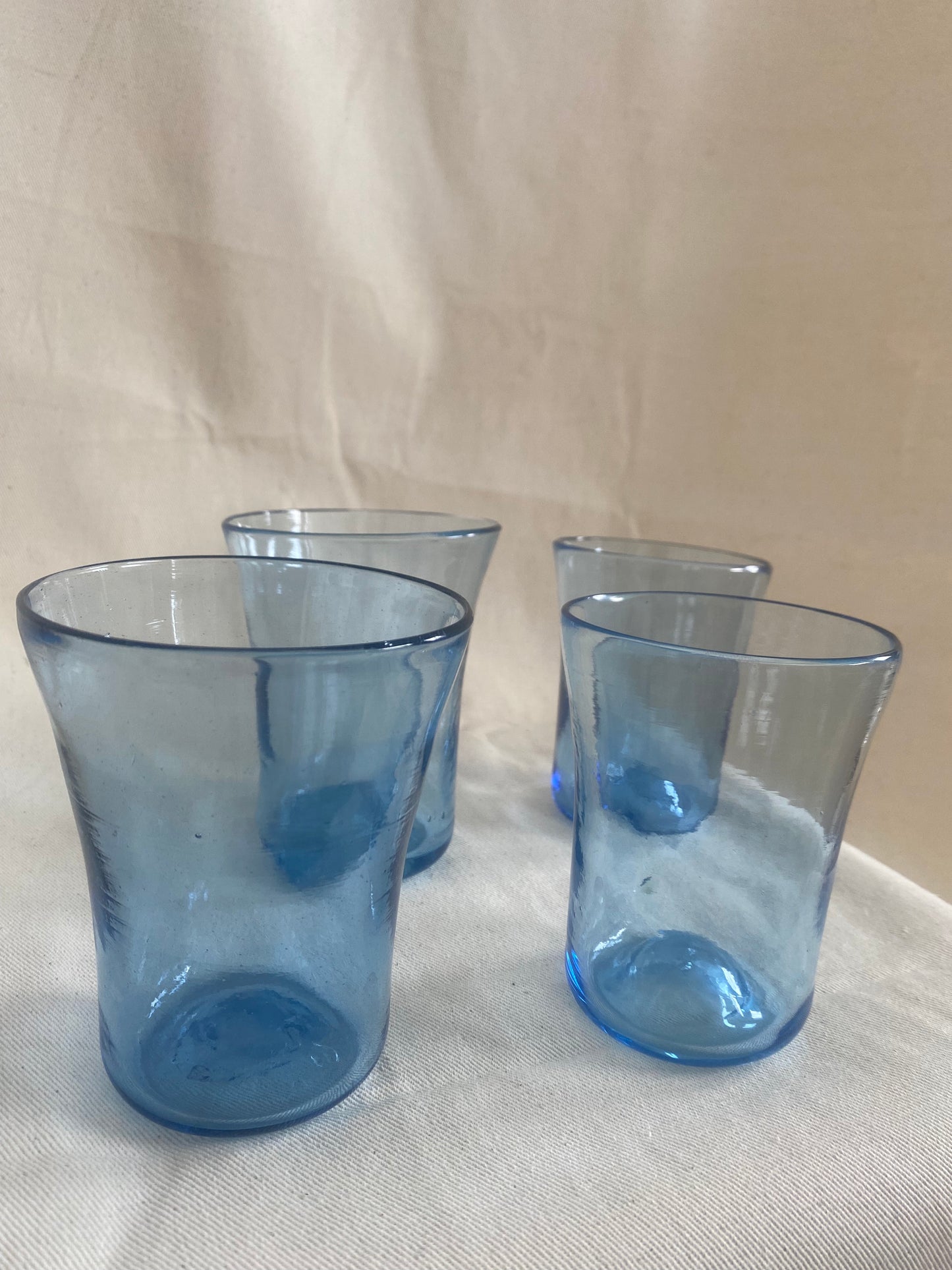 Vintage Handblown Glass Tumblers