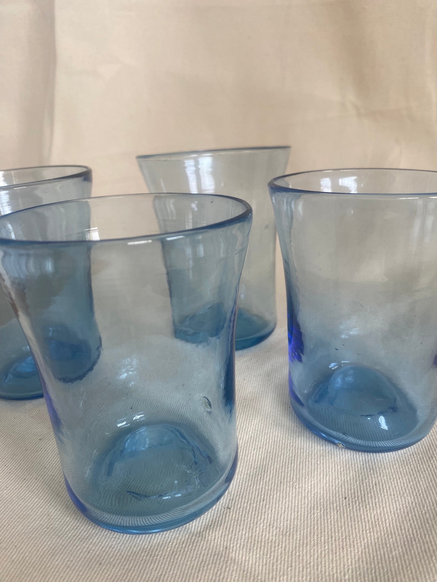 Vintage Handblown Glass Tumblers