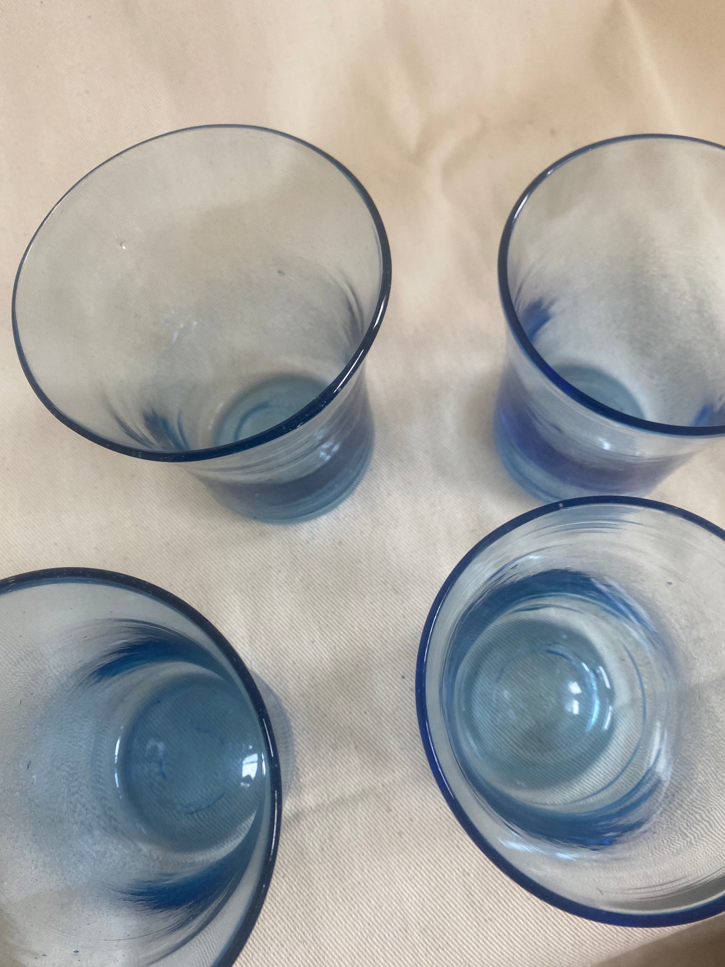 Vintage Handblown Glass Tumblers