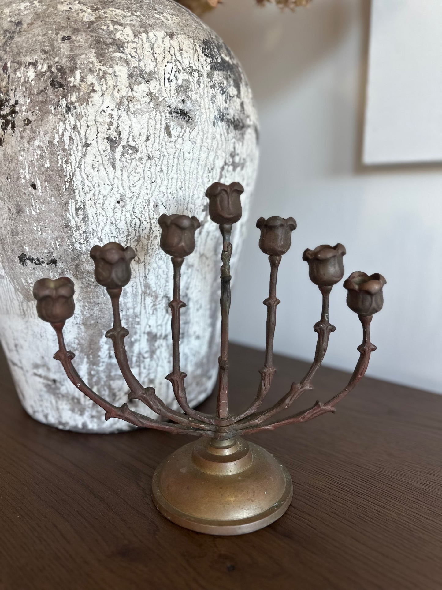Vintage Floral Candelabra