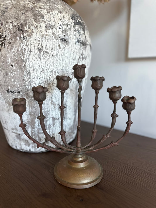 Vintage Floral Candelabra