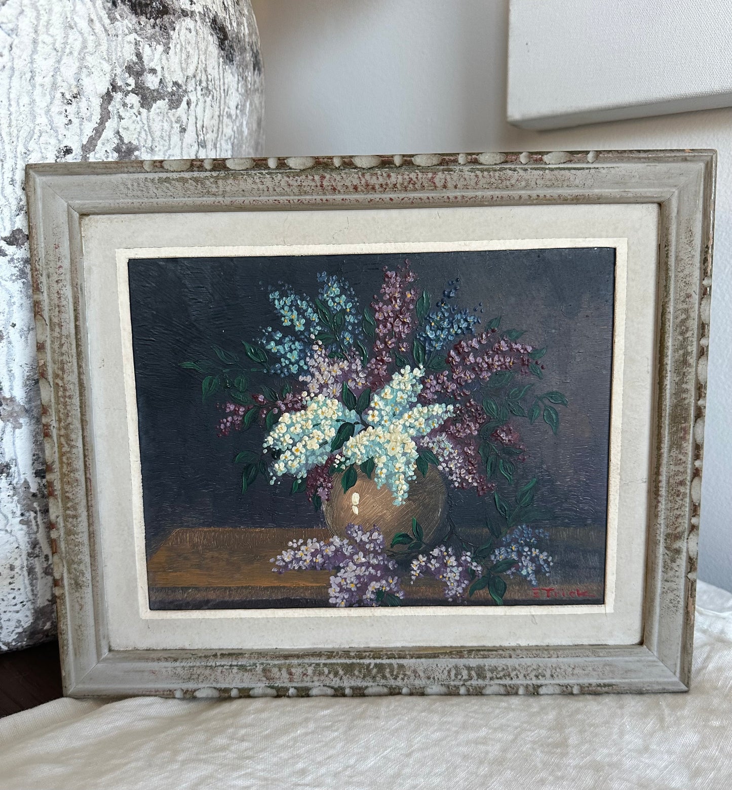 Vintage Floral Oil Painting
