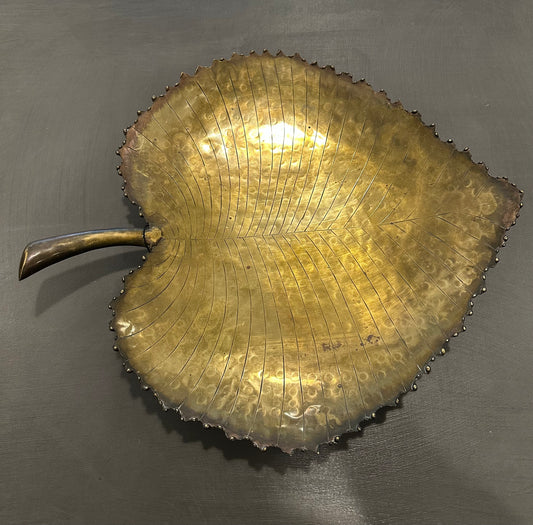 Brass Leaf Platter