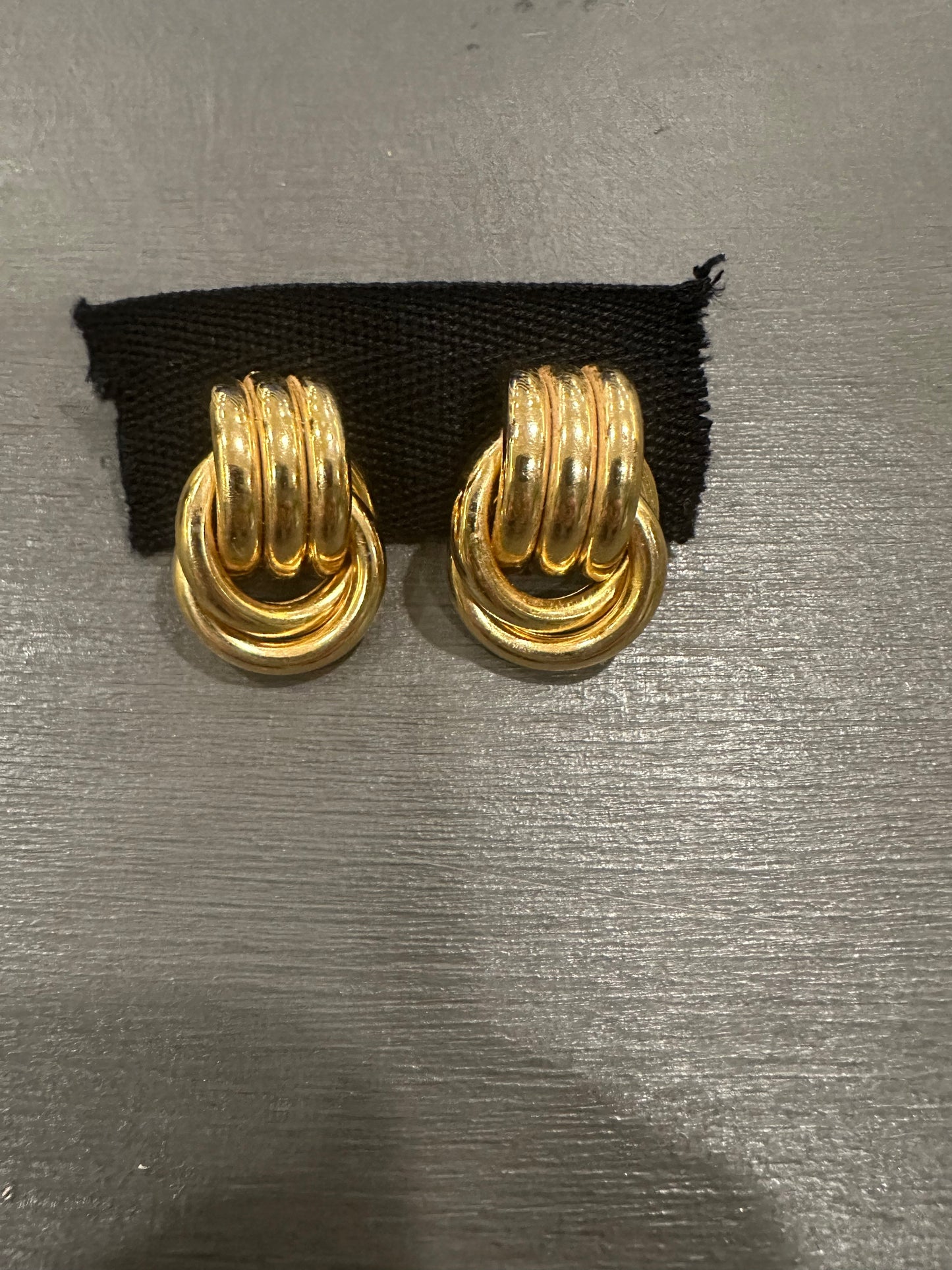 Vintage Gold Plate Earrings