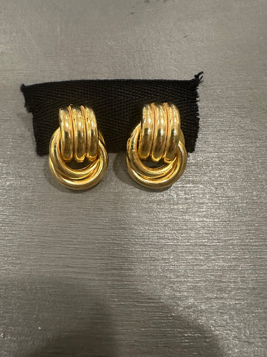 Vintage Gold Plate Earrings