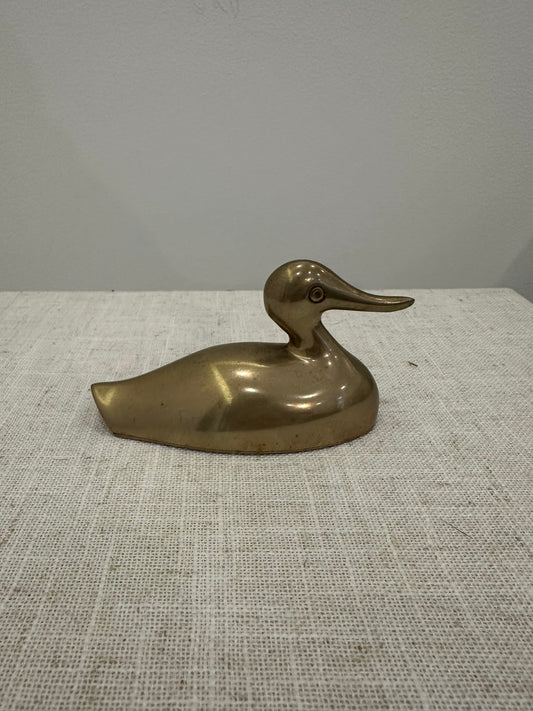 Vintage Brass Duck