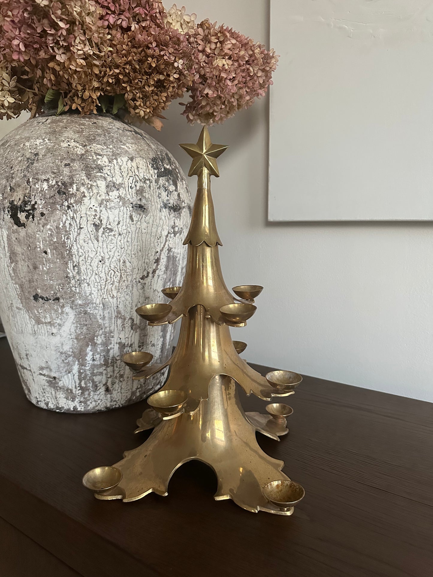 Vintage Brass Tree