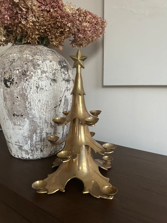 Vintage Brass Tree