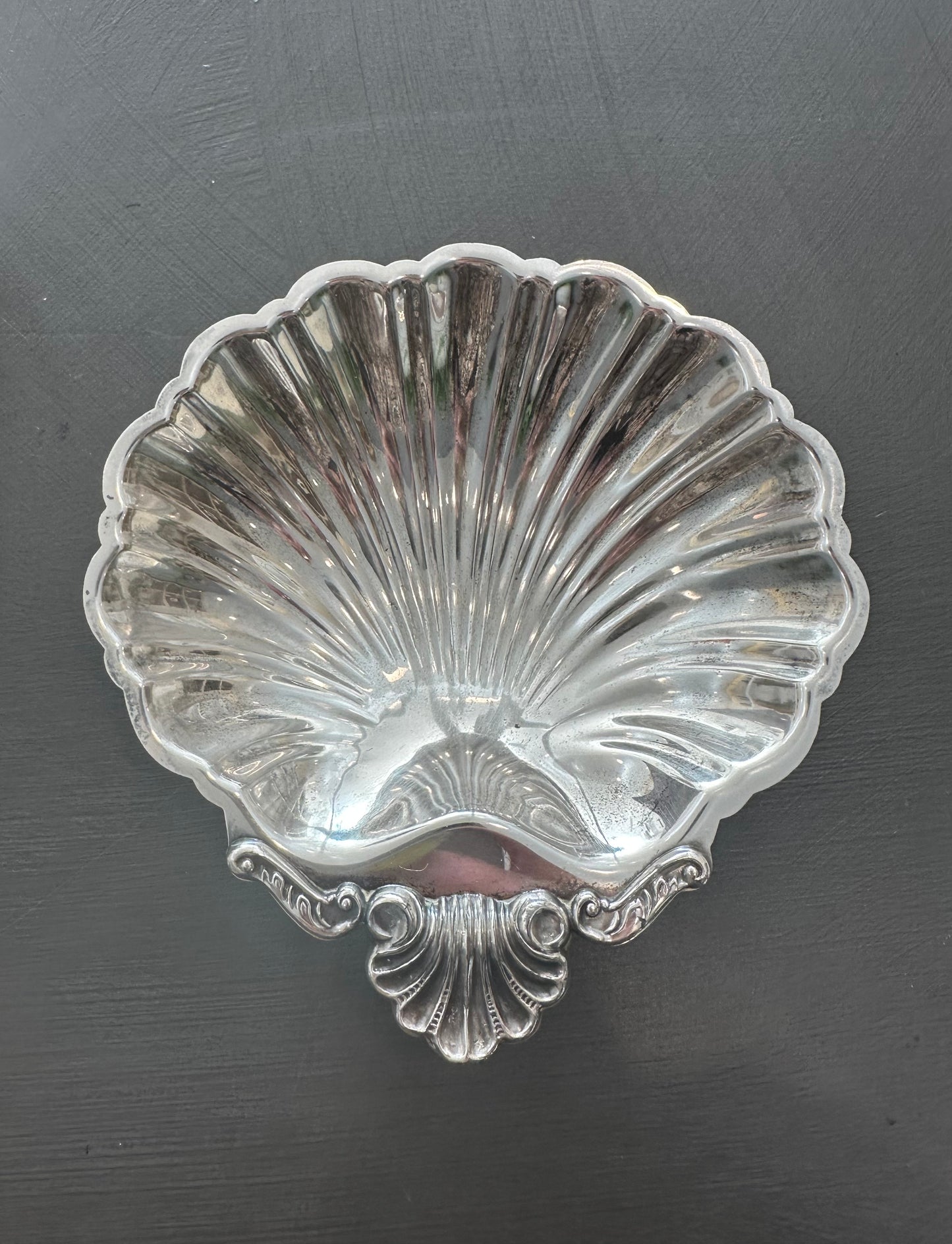 Vintage Silverplate Shell Dish