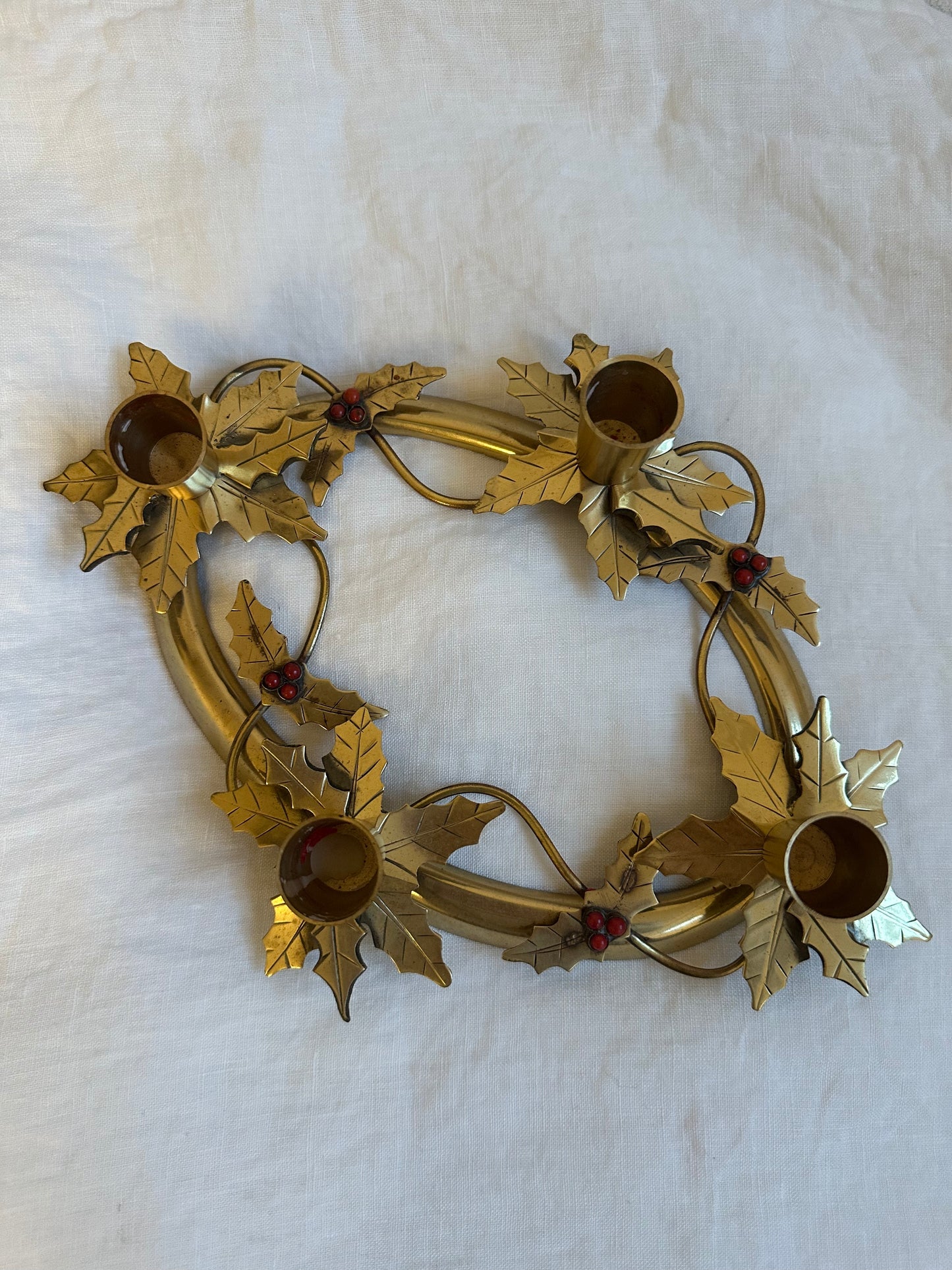 Vintage Brass Candle Holder