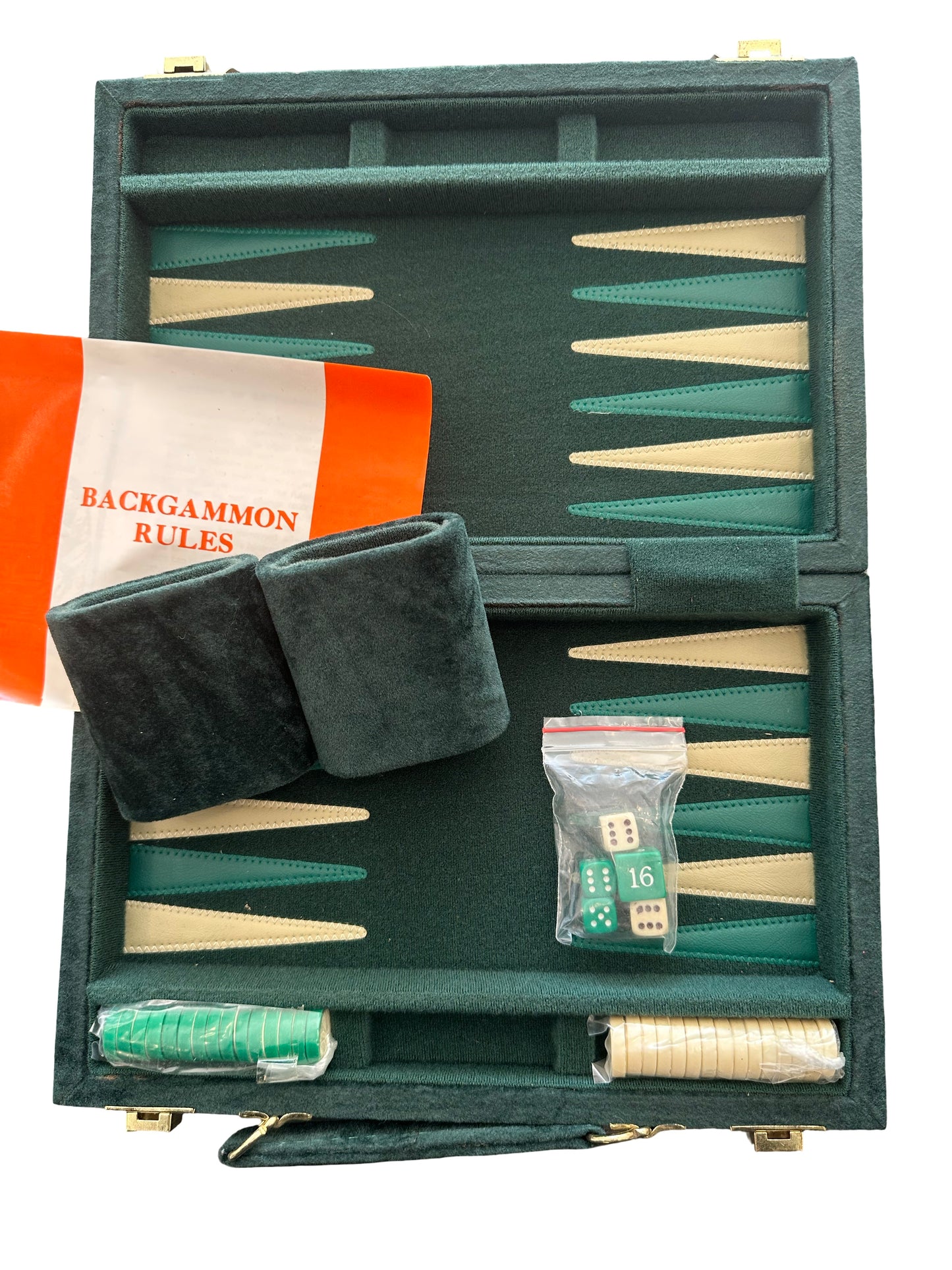 Vintage Travel Backgammon Set