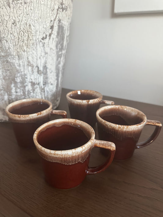 Vintage McCoy Mugs- Set of 4
