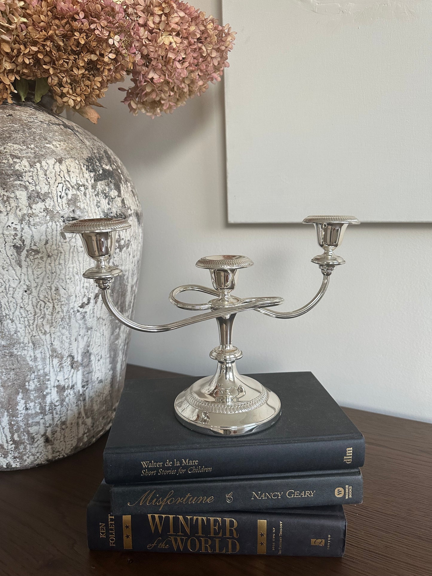 Vintage Silverplate 3-Arm Candelabra