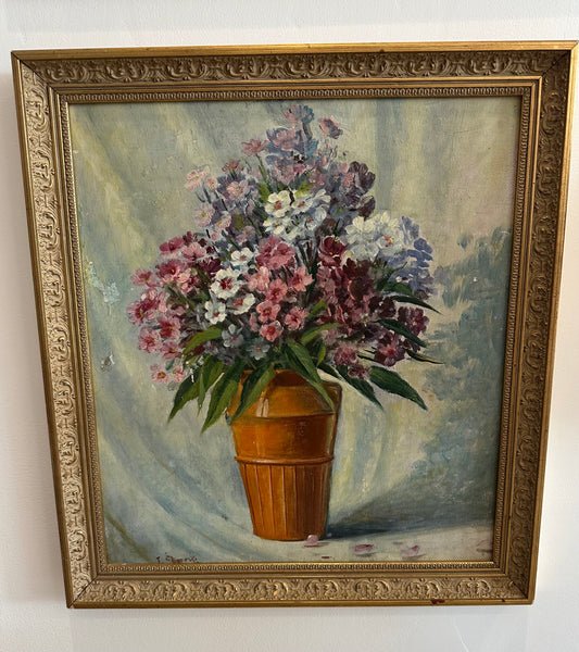 Vintage Original Floral Painting