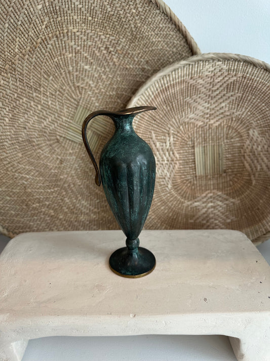 Antique Brass 19th Century Oil Jug