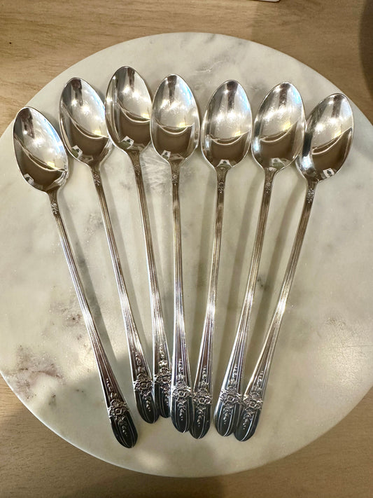 Antique Silverplate Cocktail Spoons