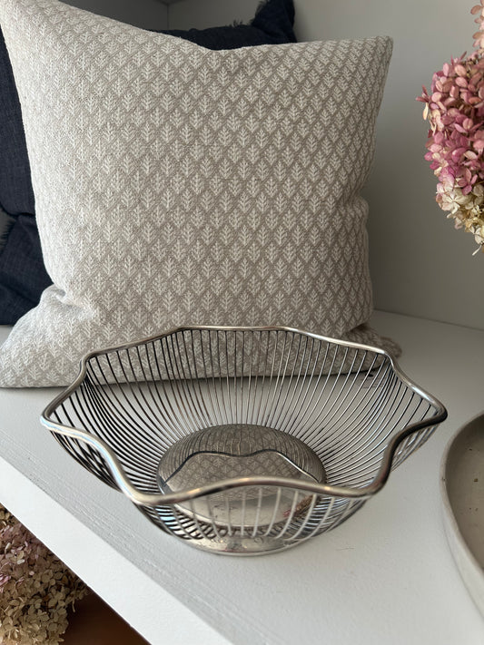 Wavy Silverplate Basket