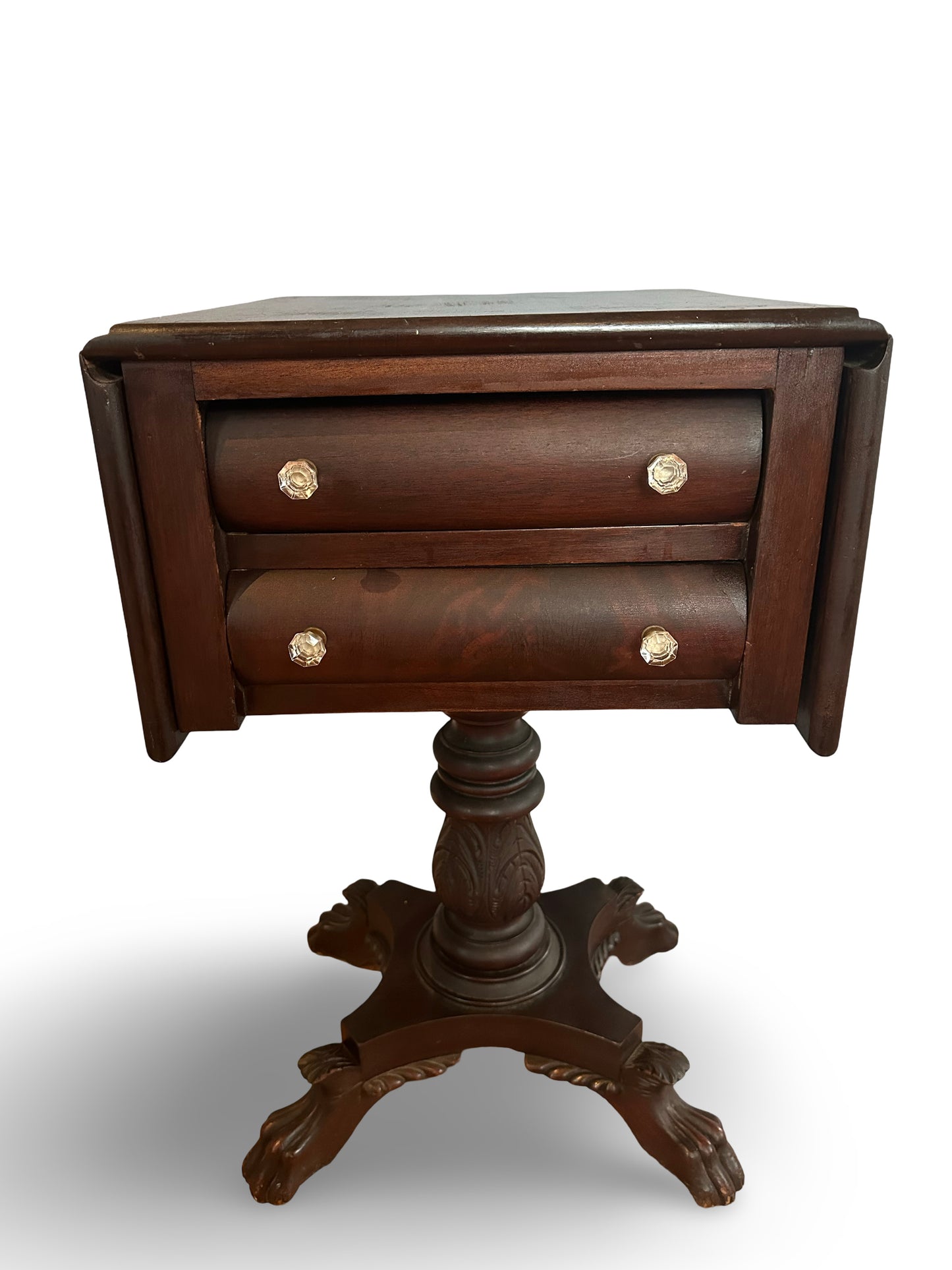 1800's Empire Mahogany End Table