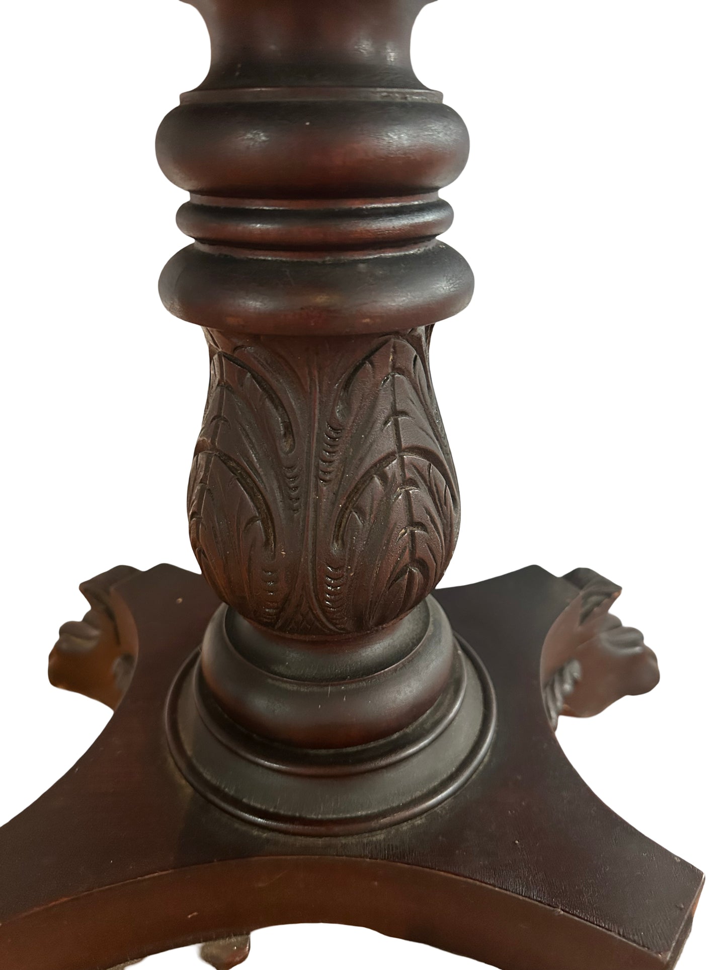 1800's Empire Mahogany End Table