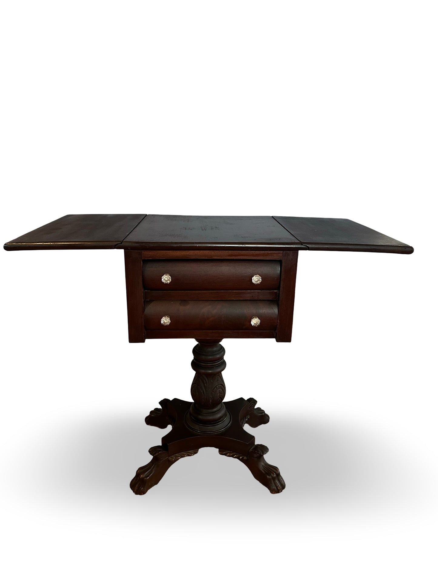 1800's Empire Mahogany End Table