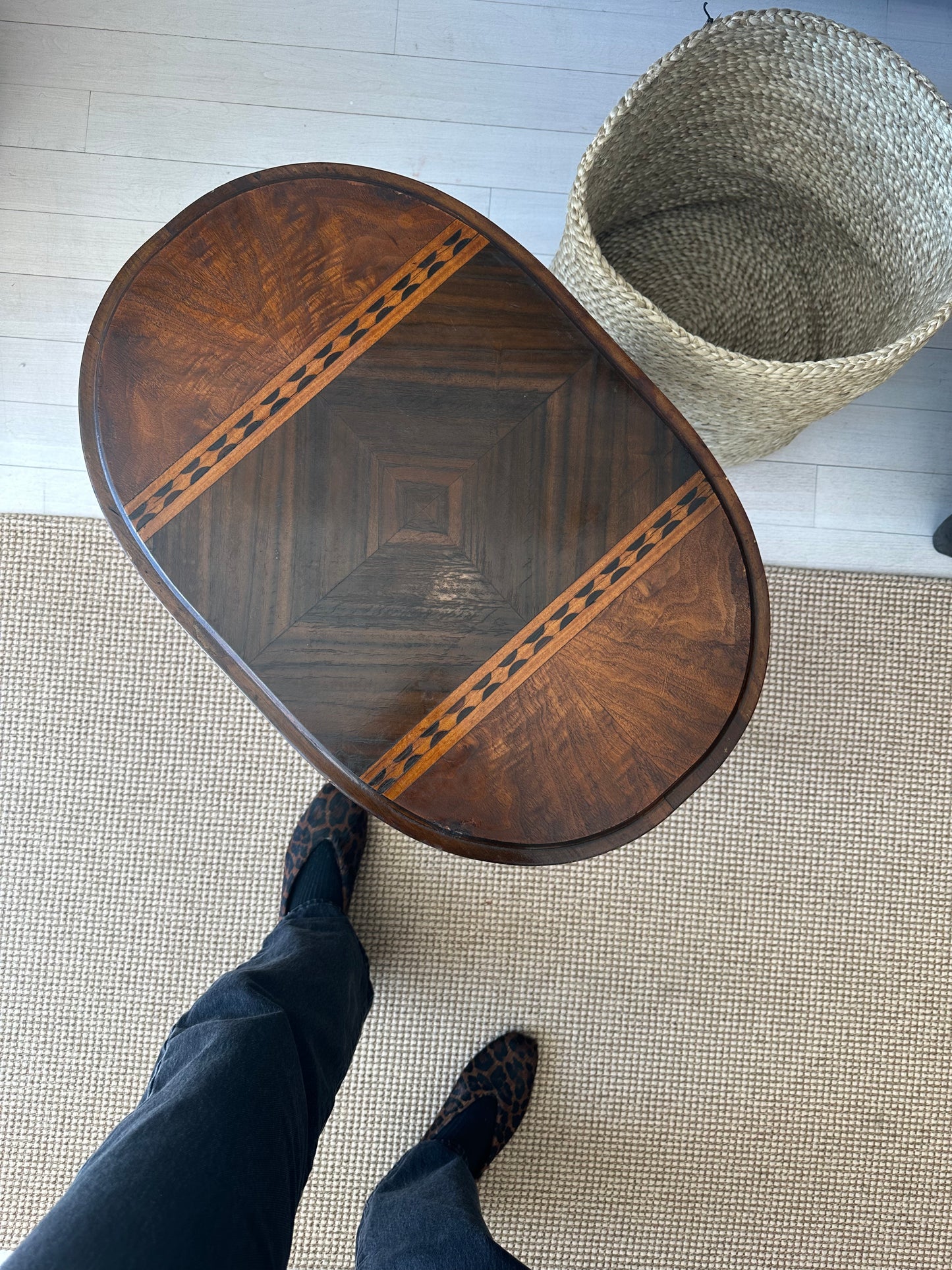 Antique 19th Century  Inlaid Table