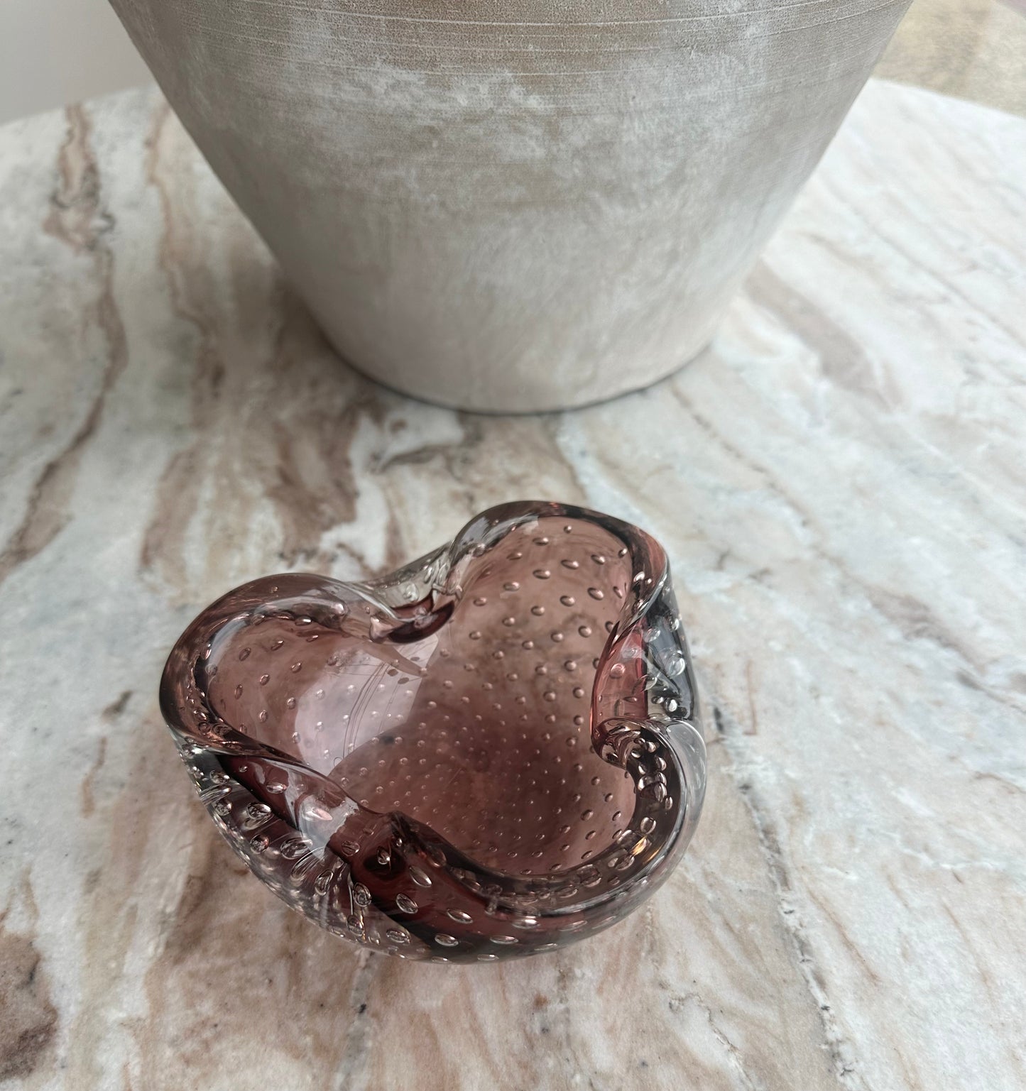 Vintage Rose Bubble Ashtray