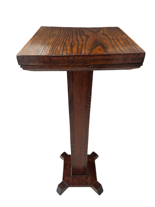 Antique Tiger Oak Fern Stand