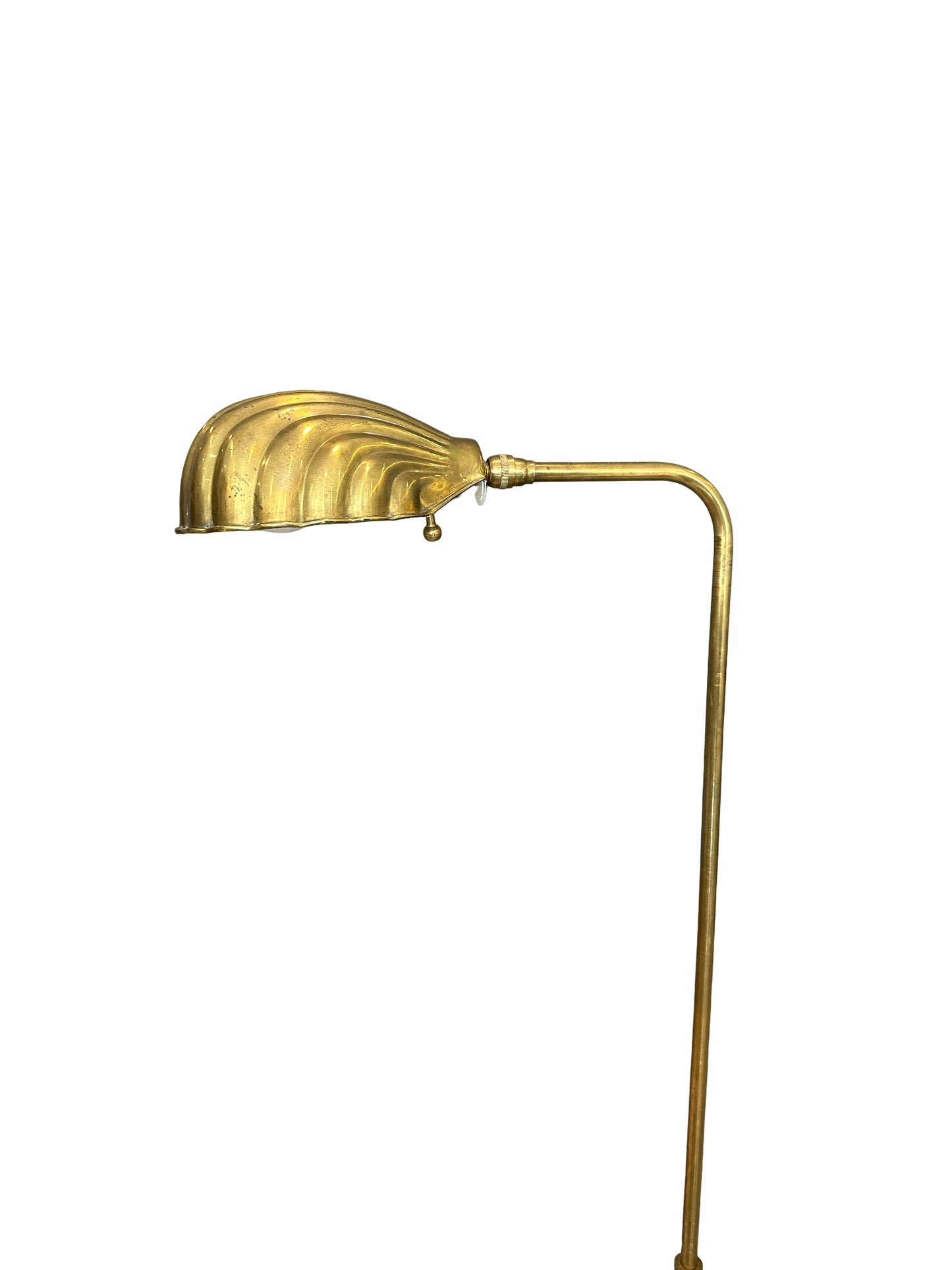 Vintage Brass Clam Shell Lamp