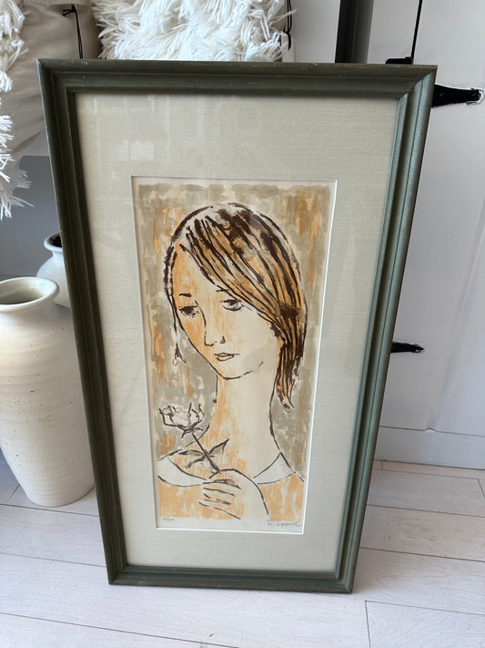 Vintage French Lithograph