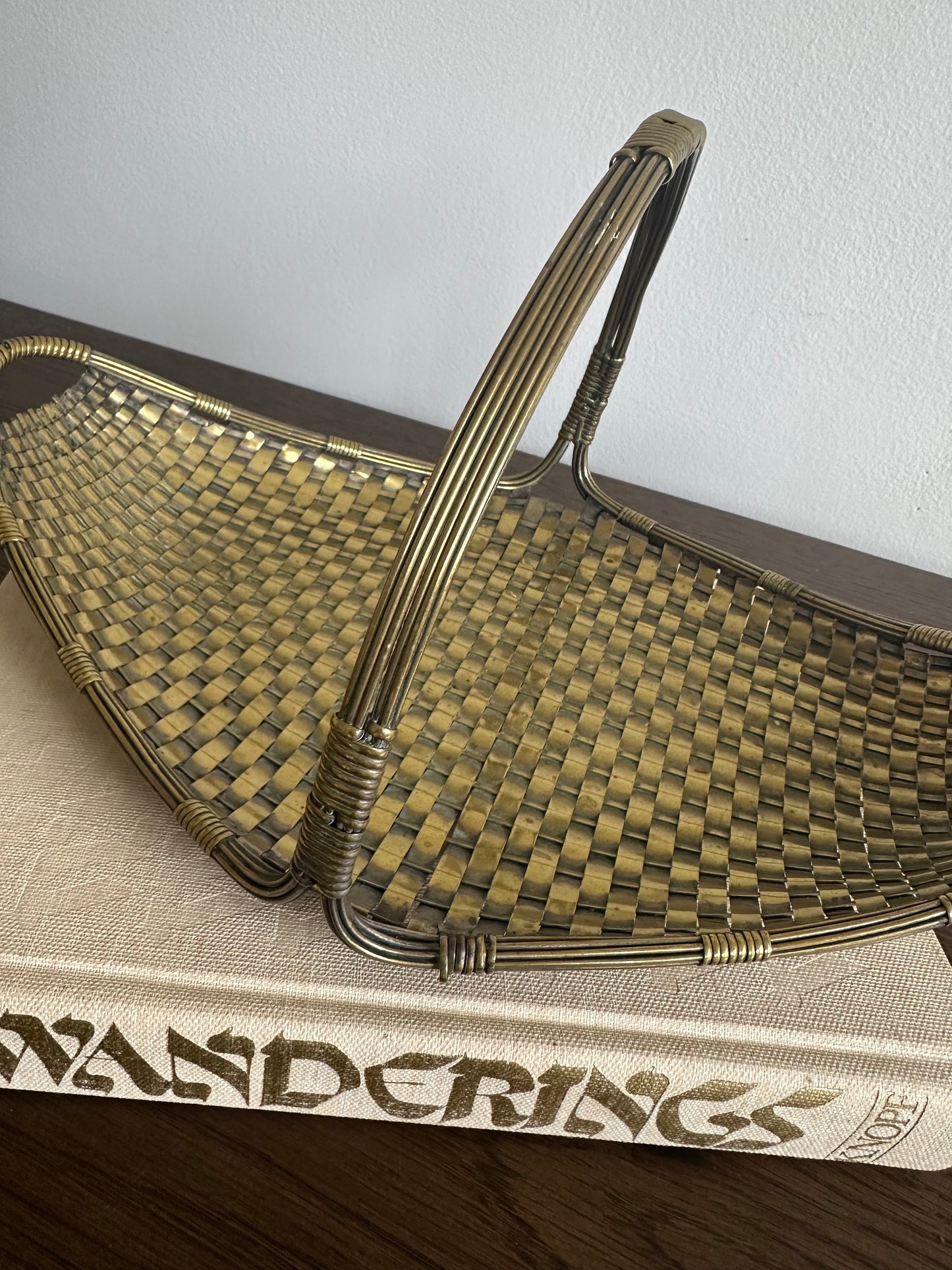 1960's French Brass Basket