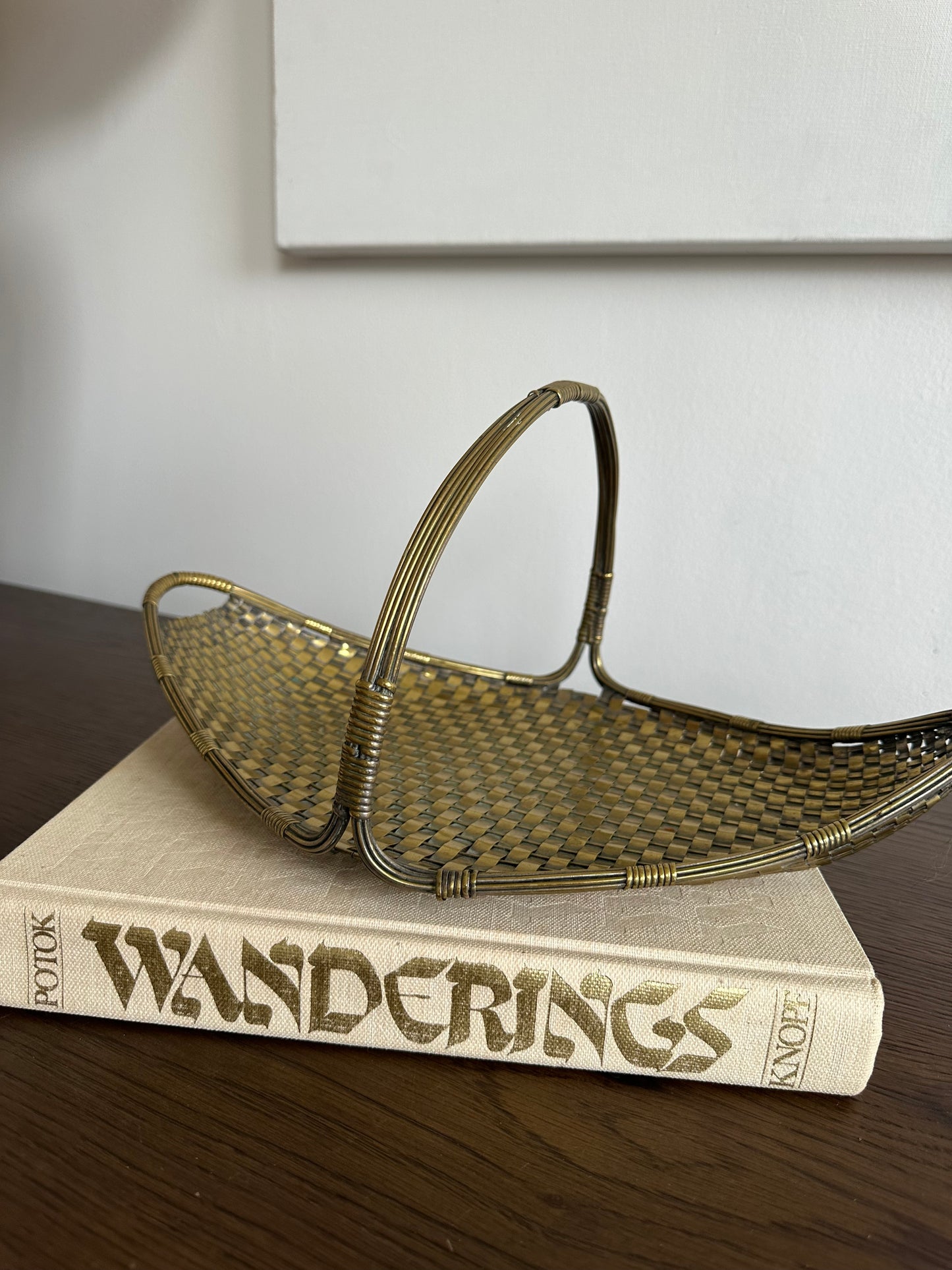 1960's French Brass Basket
