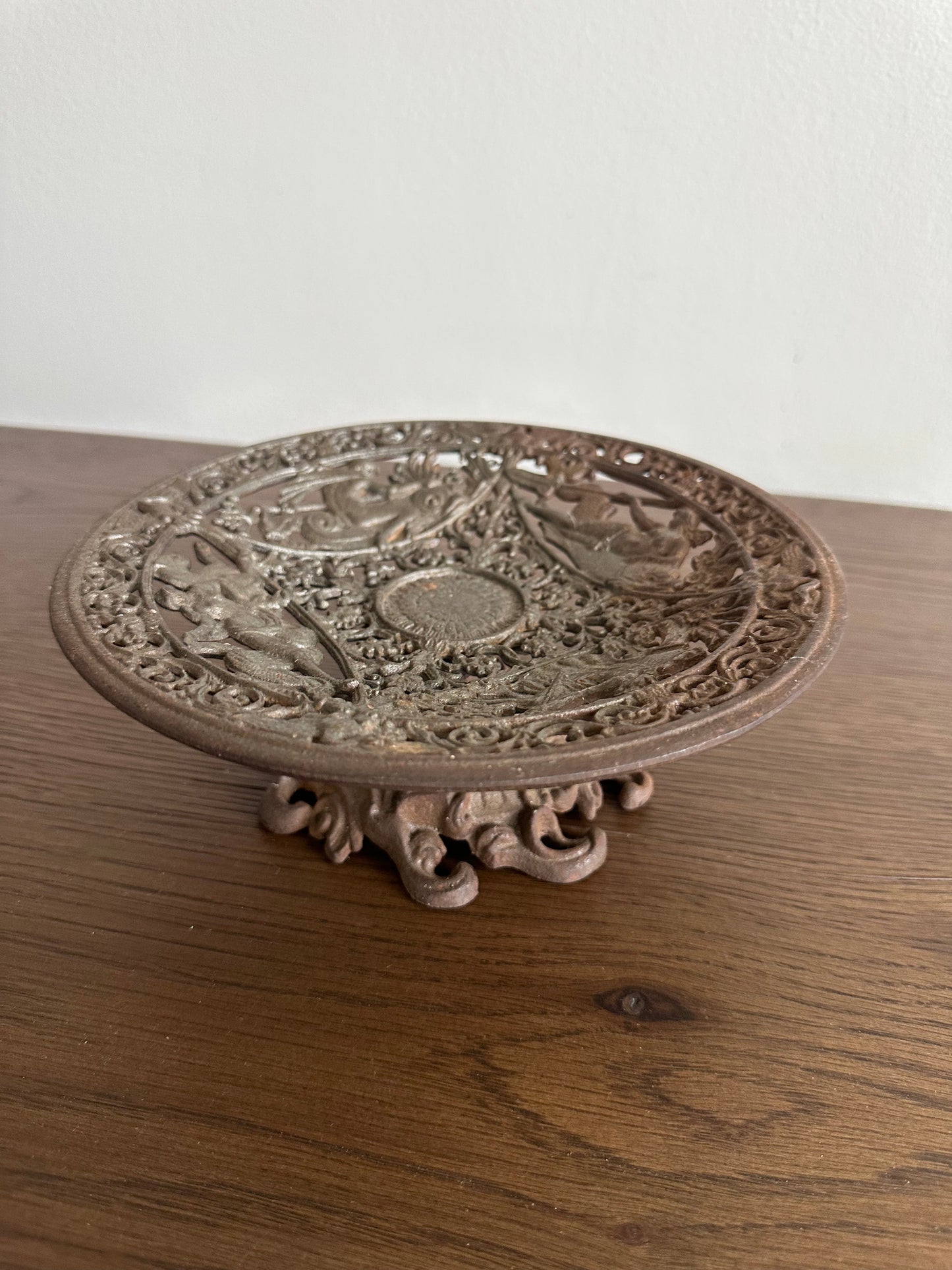 Neo Classical Antique Cast Iron Stand