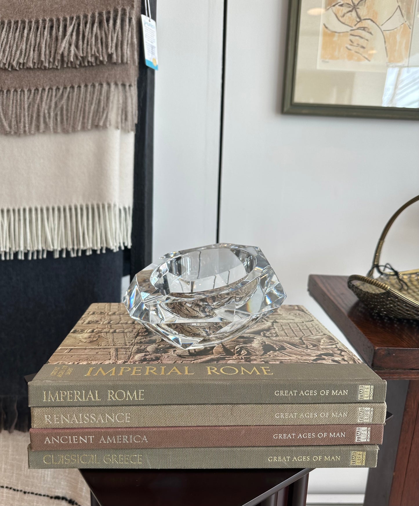 Vintage Baccarat Crystal Cut Ashtray