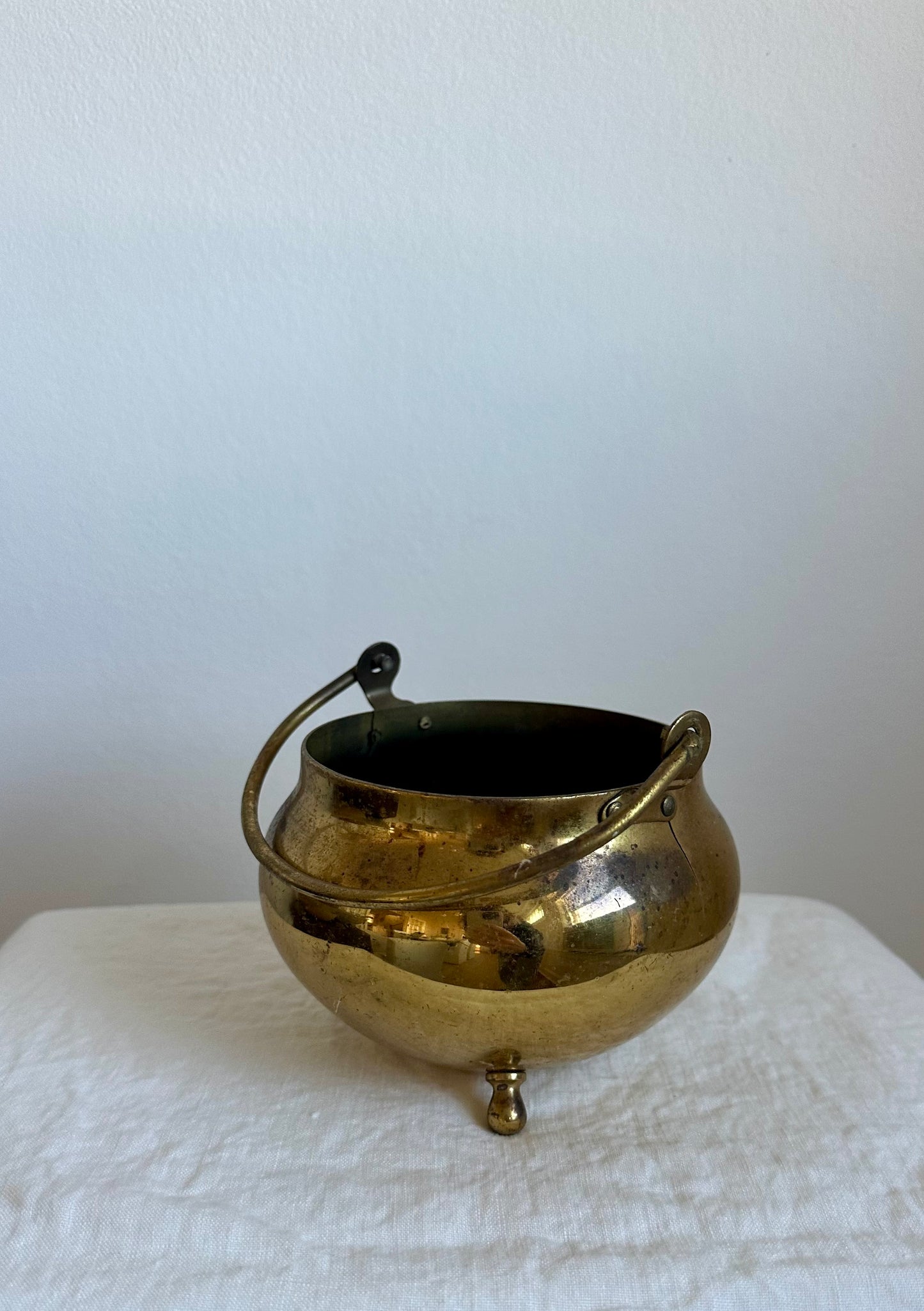 Solid Brass Pot