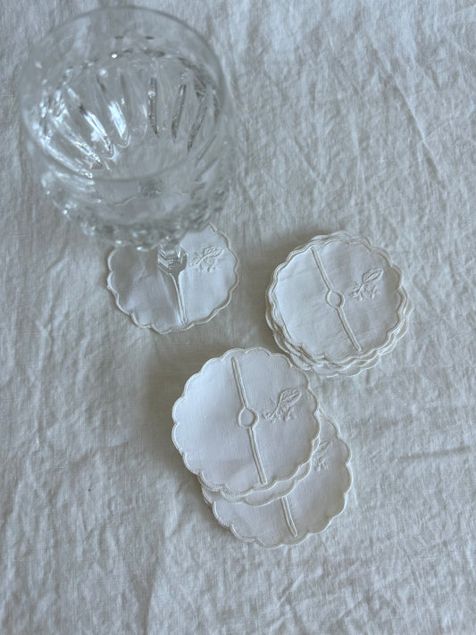 Vintage Wine Glass Coasters