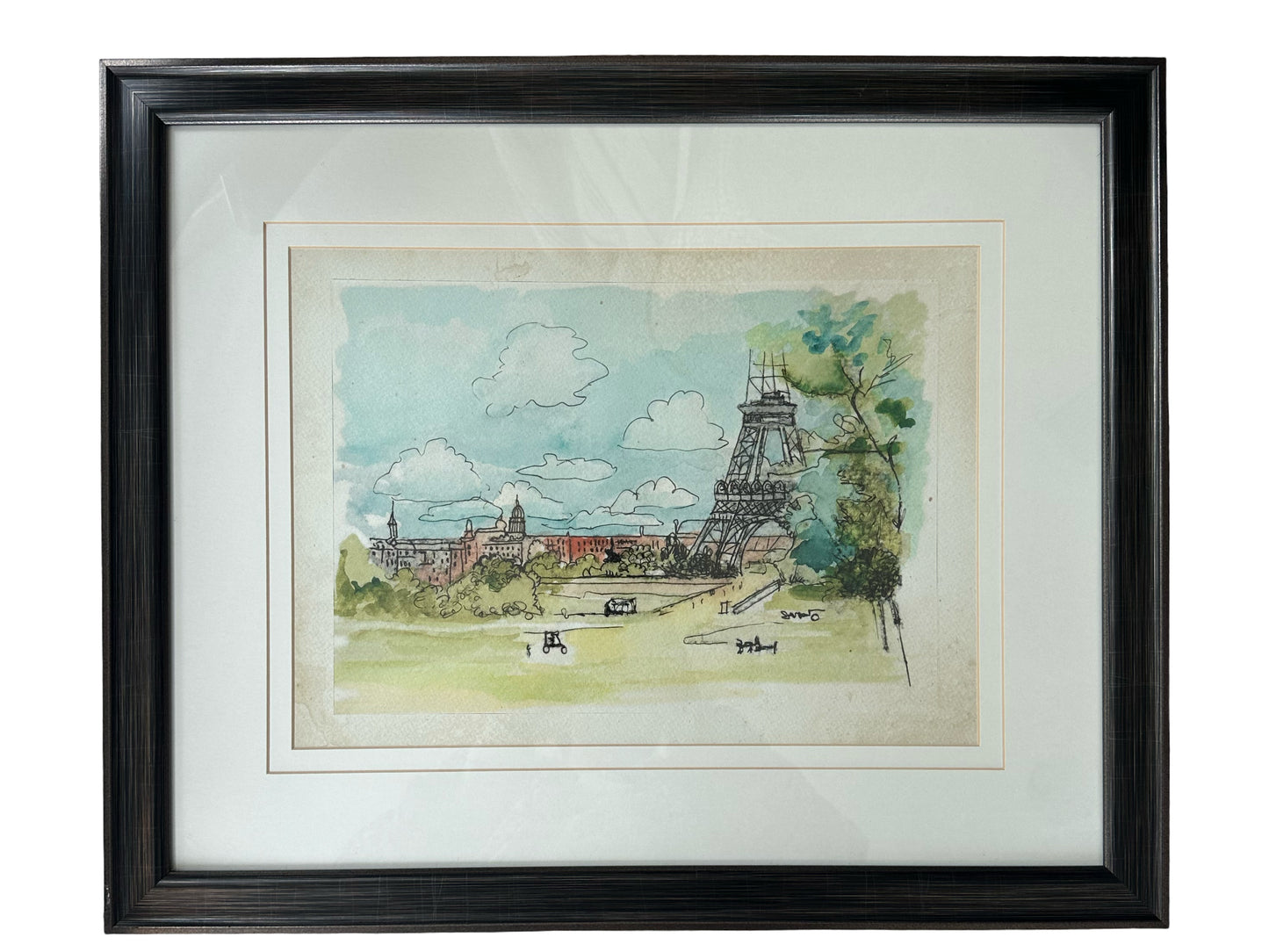 Vintage Eiffel Tower Print