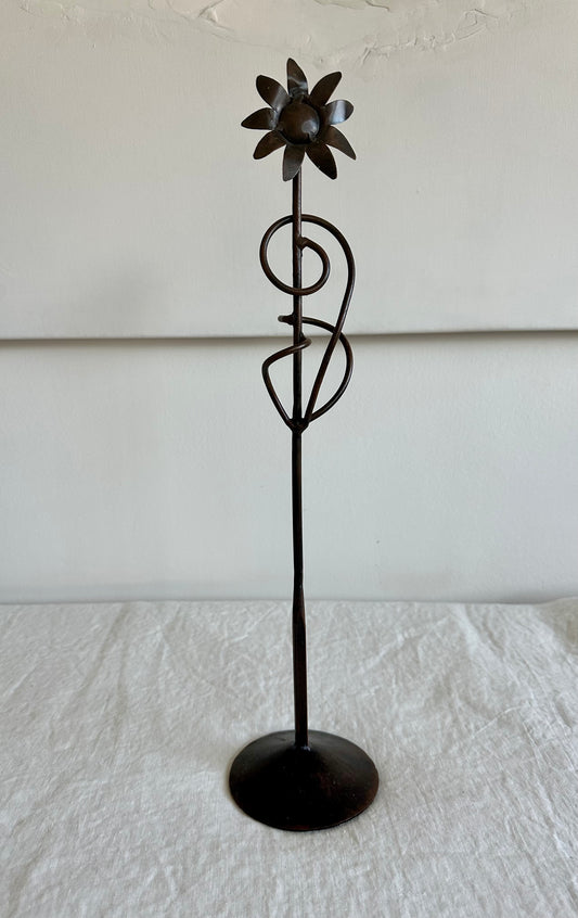 Bronze Flower Sculpture