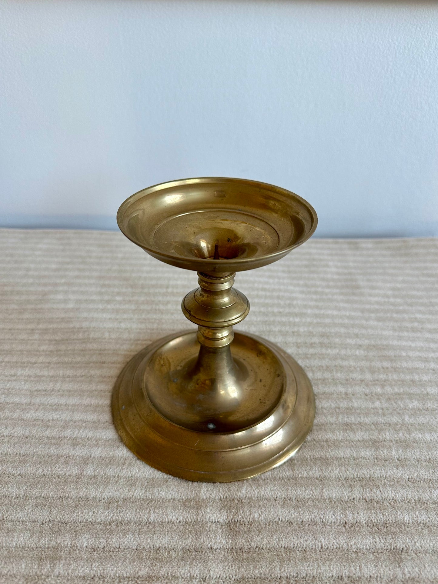 Grand Vintage Brass Candlestick