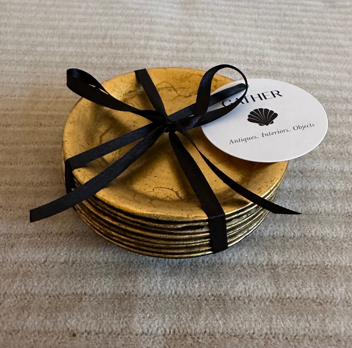 Vintage Japanese Laquer Coasters