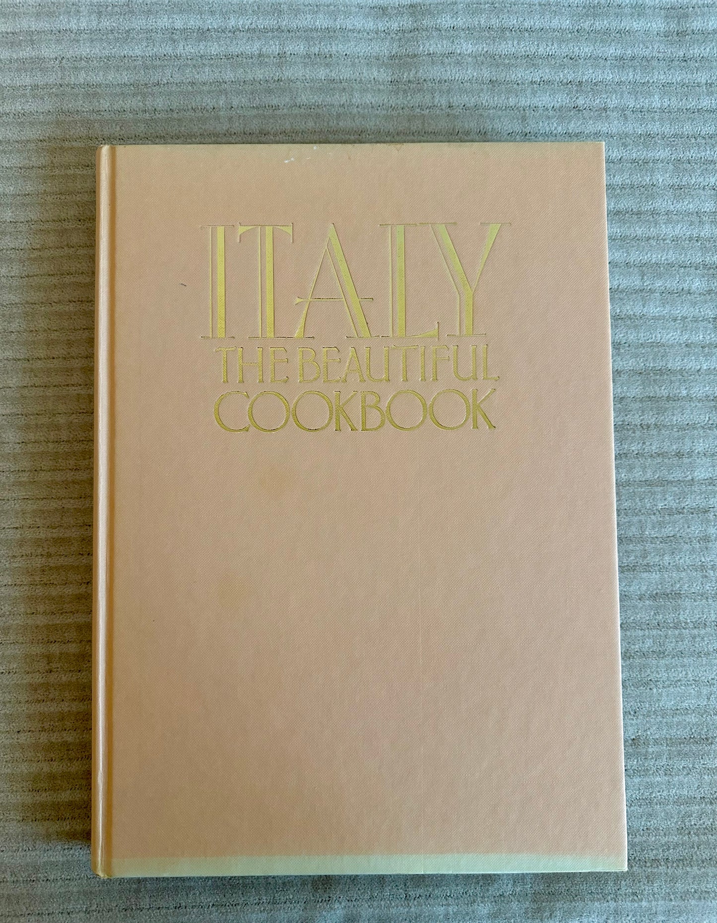 Large Vintage Coffee Table Italian Cookbook